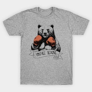 Vintage Boxing Boxing Bear T-Shirt